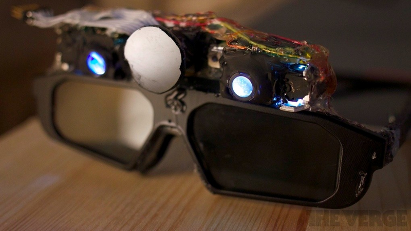 Illustration for article titled Ex-Valve Engineers' Crazy AR Glasses Put Tiny Projectors On Your Face